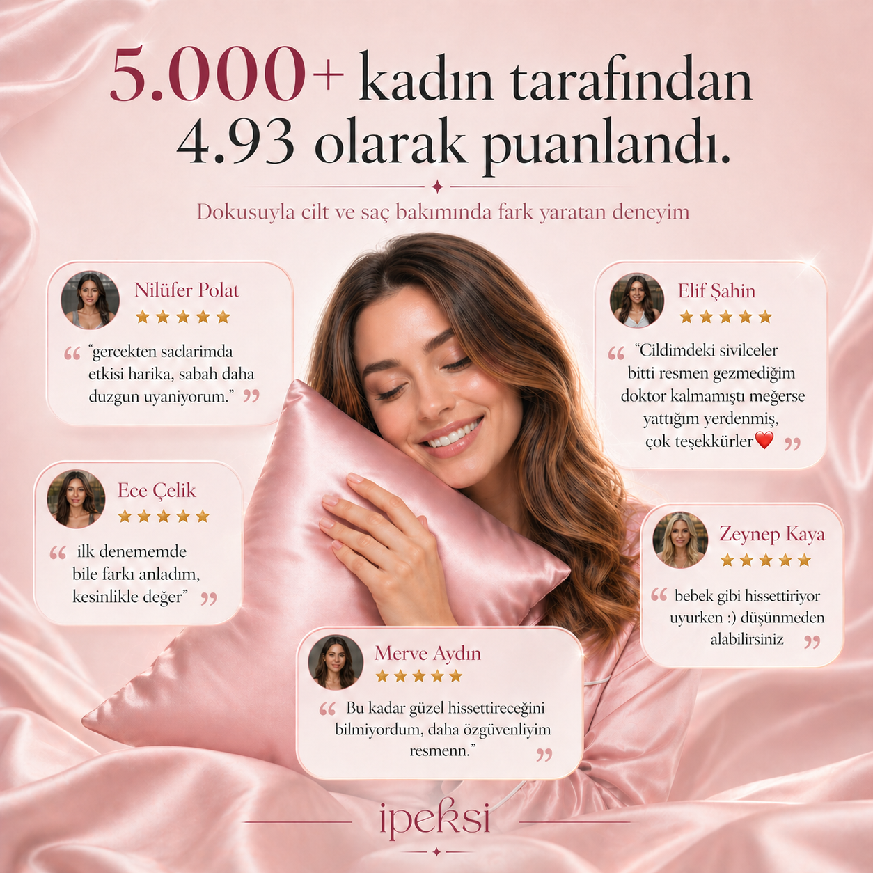İpeksi Yastık Kılıfı
